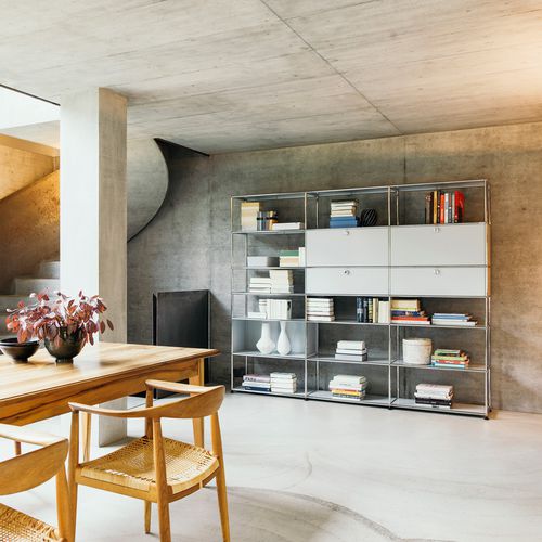 Modul-Bücherregal - USM Haller - USM Modular Furniture - modern / Metall / maßgefertigt