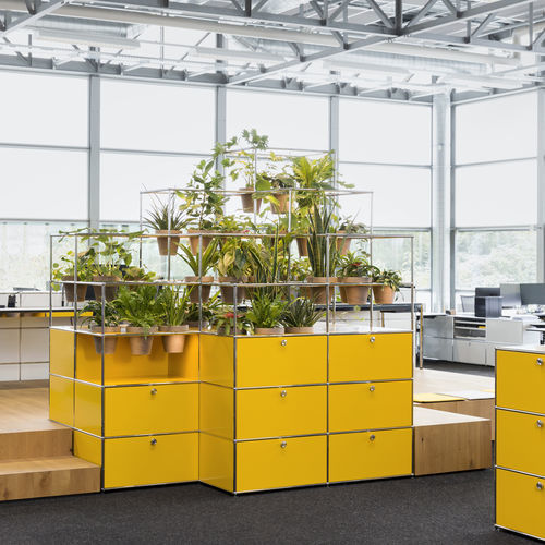 Lagerschrank für Gewerbegebrauch - World of Plants for USM Haller - USM Modular Furniture