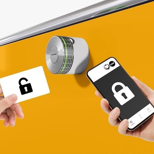 Elektromechanisches Schloss - Lock C for USM Haller - USM Modular Furniture - mit Griff / RFID / Karten