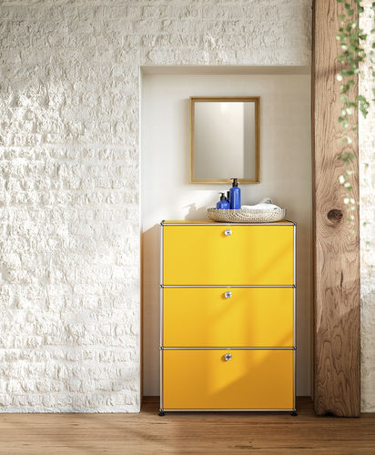 Moderne Kommode - USM Haller - USM Modular Furniture - lackiertes MDF / Metall / rechteckig