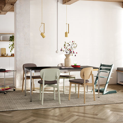 Moderner Esstisch - USM Haller - USM Modular Furniture - MDF / Gestell aus Metall / rechteckig