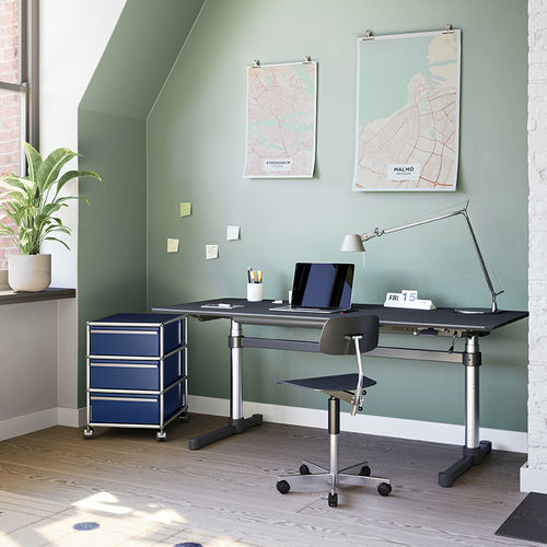 Bodenstehender Schreibtisch - USM Kitos - USM Modular Furniture - modern / MDF / gerade