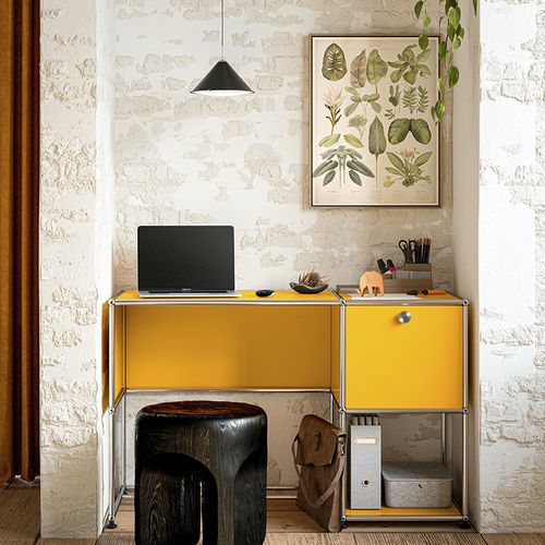 Bodenstehender Schreibtisch - USM Haller - USM Modular Furniture - modern / Metall / gerade