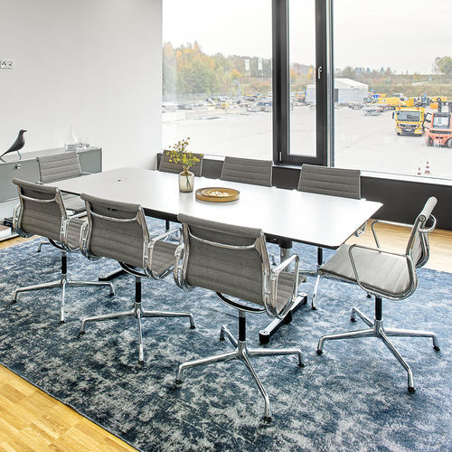 Moderner Tisch - USM Kitos - USM Modular Furniture - Laminat / Gestell aus Metall / rechteckig