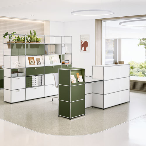 Modulare Empfangstheke - USM Haller - USM Modular Furniture - Metall