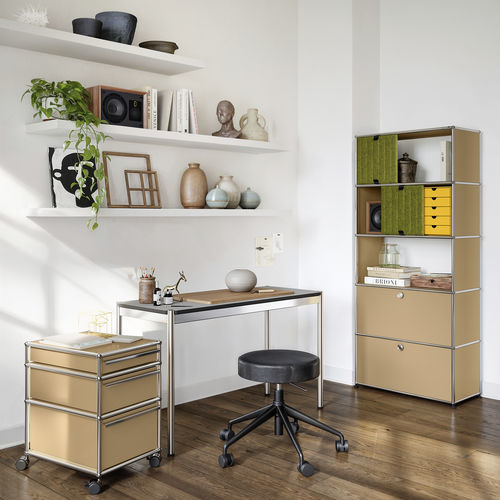 Metall-Schreibtischcontainer - USM Haller Soft Panel – Green - USM Modular Furniture - Textil / Synthetikfaser / Recyclingkunststoff