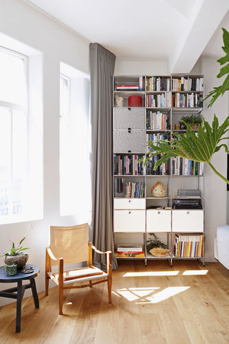 Modul-Bücherregal - USM Haller Soft Panel – Grey - USM Modular Furniture - modern / Synthetikfaser / Recyclingkunststoff
