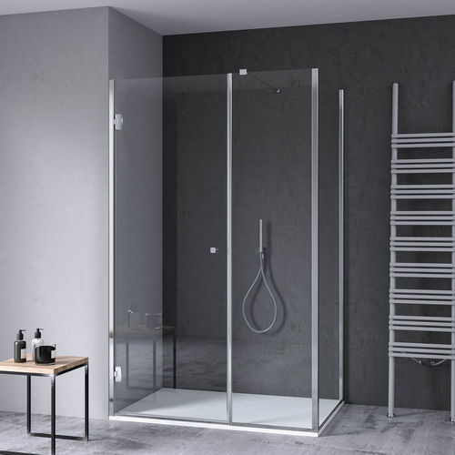 Edelstahl-Duschkabine - calibe - rechteckig / für Privatgebrauch / Transparentglas