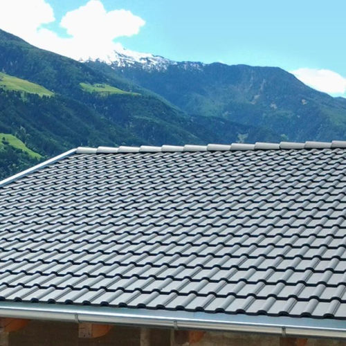 Gebogener Dachziegel - DOLOMITEN PAINTED MIX - Gruppo Industriale Tegolaia - Beton / doppelt