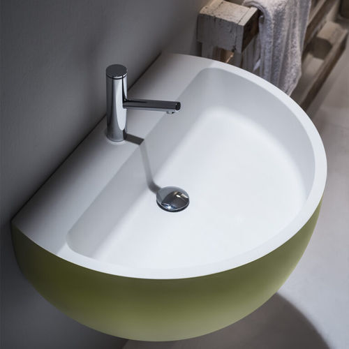 Wand-Waschbecken - BOWL - FALPER - Cristalplant® / nach Maß / individuell gestaltbar