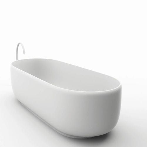Ovale Badewanne - HOMEY - FALPER - freistehend / für Wohnungen / Cristalplant®