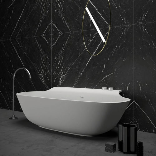 Ovale Badewanne - SCOOP - FALPER - freistehend / für Wohnungen / Cristalplant®