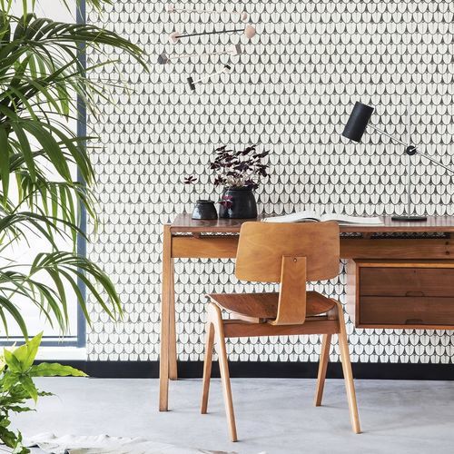 Moderne Tapete - Narina - Cole&Son - Stoff / Tiermuster / weiß