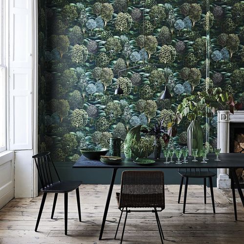 Moderne Tapete - Forest - Cole&Son - Stoff / Naturmotiv / grün