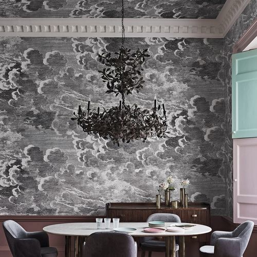 Moderne Tapete - Nuvole - Cole&Son - Stoff / Naturmotiv / weiß
