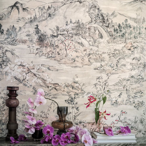Moderne Tapete - Japanese  - Cole&Son - Stoff / Naturmotiv / Panorama
