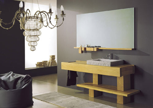 Freistehender Waschtisch-Unterschrank - OLTRE - Mobili di Castello - Holz / Design