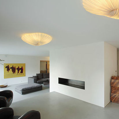 Moderne Deckenleuchte - MORNING GLORY : CORAL - Aqua Creations - Seide / LED / Kompaktleuchtstoff