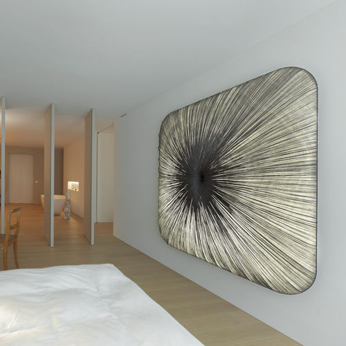 Moderne Wandleuchte - NARA 122 - Aqua Creations - für den Innenraum / Seide / rechteckig