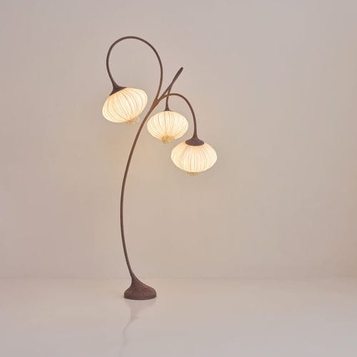 Stehleuchte - PALM: TREE  - Aqua Creations - Metall / Stoff / originelles Design