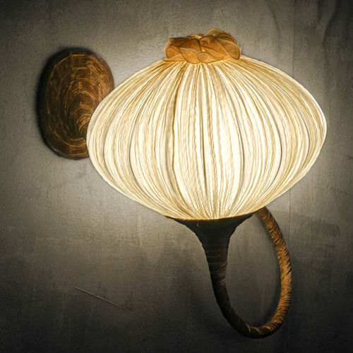 Wandleuchte / originelles Design - PALM - Aqua Creations - für den Innenraum / Seide / Kompaktleuchtstoff