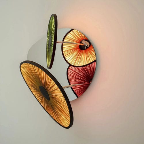Wandleuchte / originelles Design - LAKE DOIRAN MIRROR 2 - Aqua Creations - für den Innenraum / Edelstahl / poliertes Metall