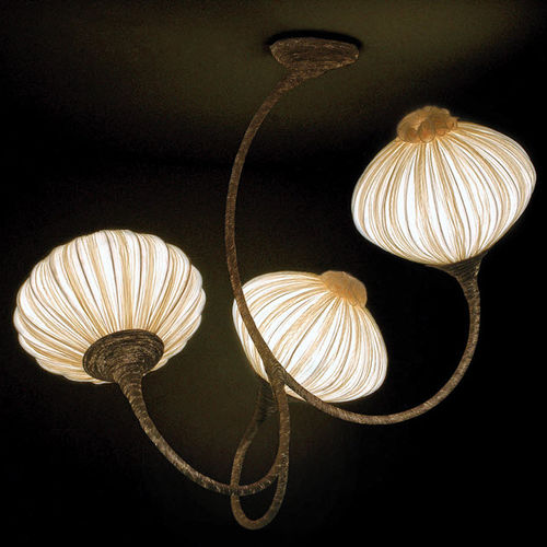 Kronleuchter / originelles Design - PALM: 3 PALMS - Aqua Creations - Metall / Seide / mit Glühlampe