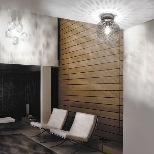Moderne Deckenleuchte - BOLLE  - Vistosi - rund / Glas / LED