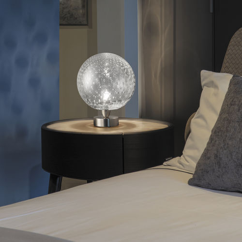 Tischlampe - BOLLE - Vistosi - Glas / modern / mit Kabel