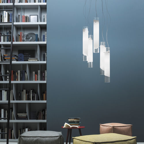 Hängelampe - LIO - Vistosi - Glas / modern / mit Kabel