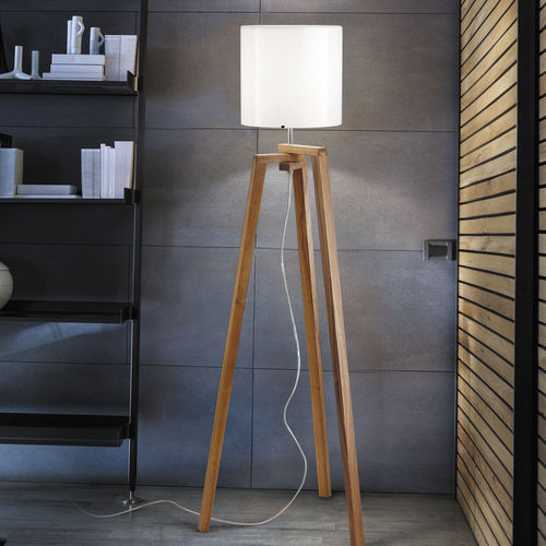 Stehleuchte - TREPAI - Vistosi - Holz / modern / mit Kabel