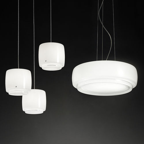Hängelampe - BOT - Vistosi - geblasenes Glas / modern / mit Kabel