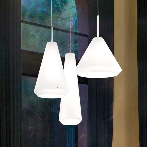 Hängelampe - WITHWHITE - Vistosi - geblasenes Glas / modern / mit Kabel