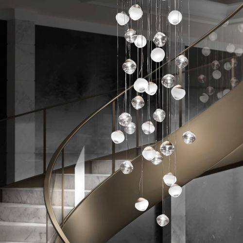 Hängelampe - PURE - Vistosi - Glas / modern / mit Kabel