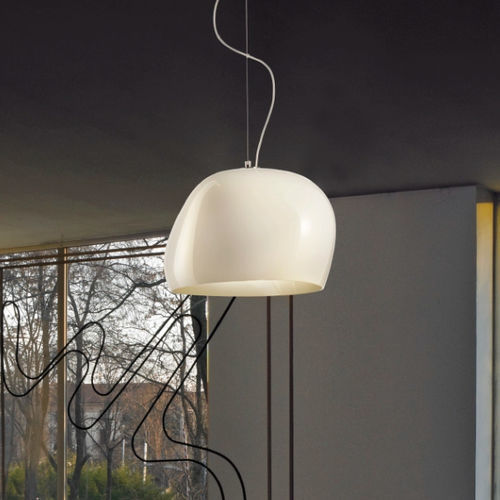 Hängelampe - SURFACE - Vistosi - geblasenes Glas / modern / mit Kabel