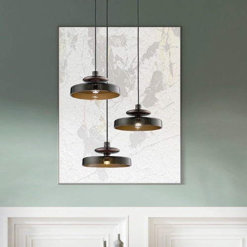 Hängelampe - TREAD - Vistosi - Metall / geblasenes Glas / Industriestil