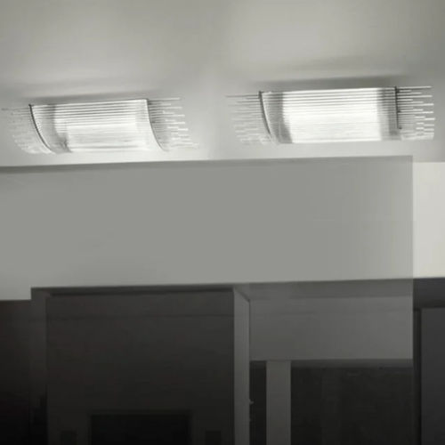 Moderne Deckenleuchte - DIADEMA - Vistosi - rechteckig / Glas / Metall