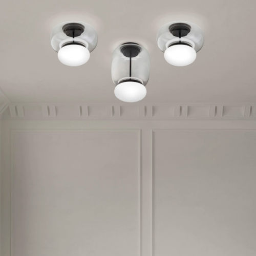Moderne Deckenleuchte - FARO - Vistosi - rund / Metall / Glas