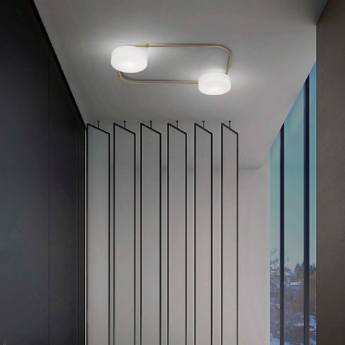 Moderne Deckenleuchte - TIER - Vistosi - rund / Glas / LED