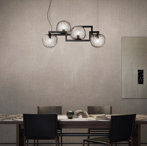 Hängelampe - GLOBOSE - Vistosi - Metall / geblasenes Glas / modern