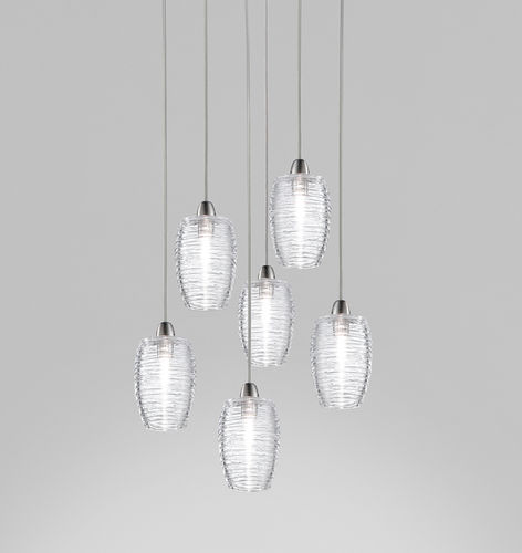 Hängelampe - DAMASCO - Vistosi - Glas / modern / mit Kabel