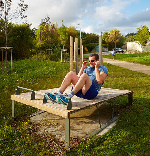 Sit-Up-Bänke / für Außenbereich - OXYGENE DUAL  - AREA