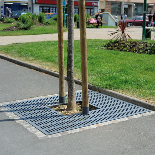 Quadratisches Baumgitter - BRISTOL - AREA - Stahl