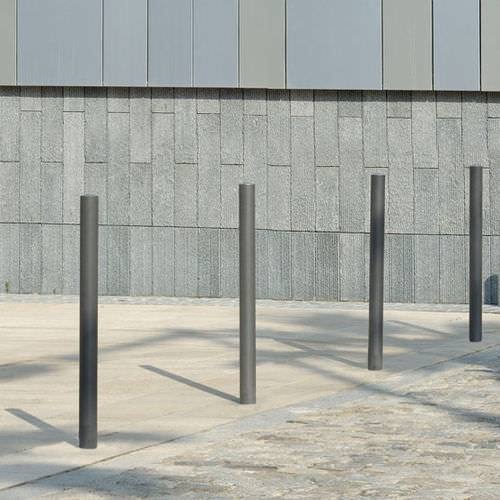 Sicherheitspfosten - ACROPOLE - AREA - stationär / pulverbeschichteter Stahl / polierter Edelstahl