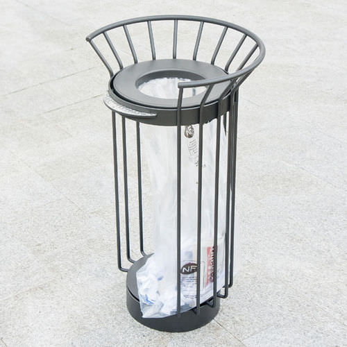 Aluminium-Abfallbehälter - TULIPE  - AREA - Einzel / modern / Park