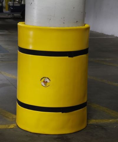 Montagefreundlicher Säulenschutz - Sentry Protection - für Betonsäule / Warnschutz