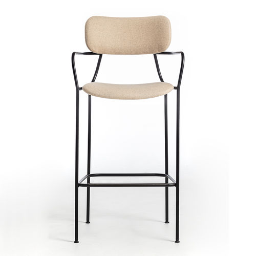 Moderner Barstuhl - Kiyumi fabric ST - arrmet - für den Innenraum / Stoff / Leder