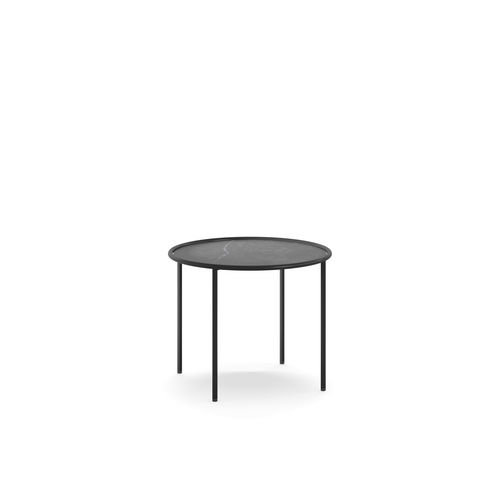 Moderner Couchtisch - Ring 50 - arrmet - aus lackiertem Stahl / Gestell aus bemaltem Stahl / rund
