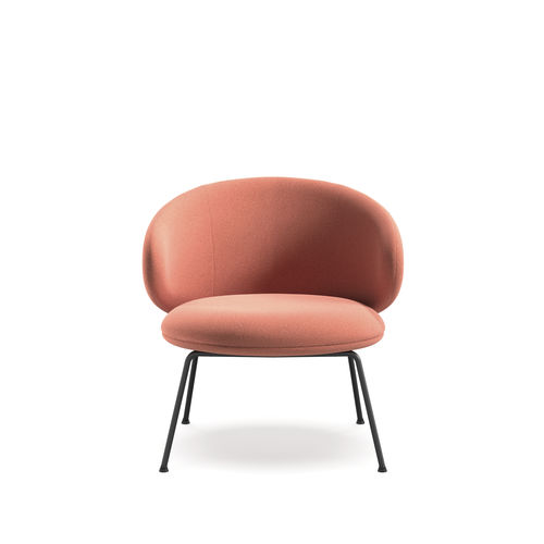 Moderner Sessel - Belle Lounge - arrmet - Stoff / Leder / Metall