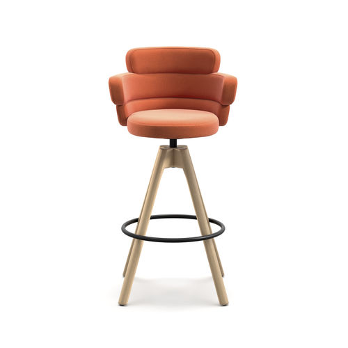 Moderner Barstuhl - DAM XL ST-SW - arrmet - für den Innenraum / Stoff / Leder